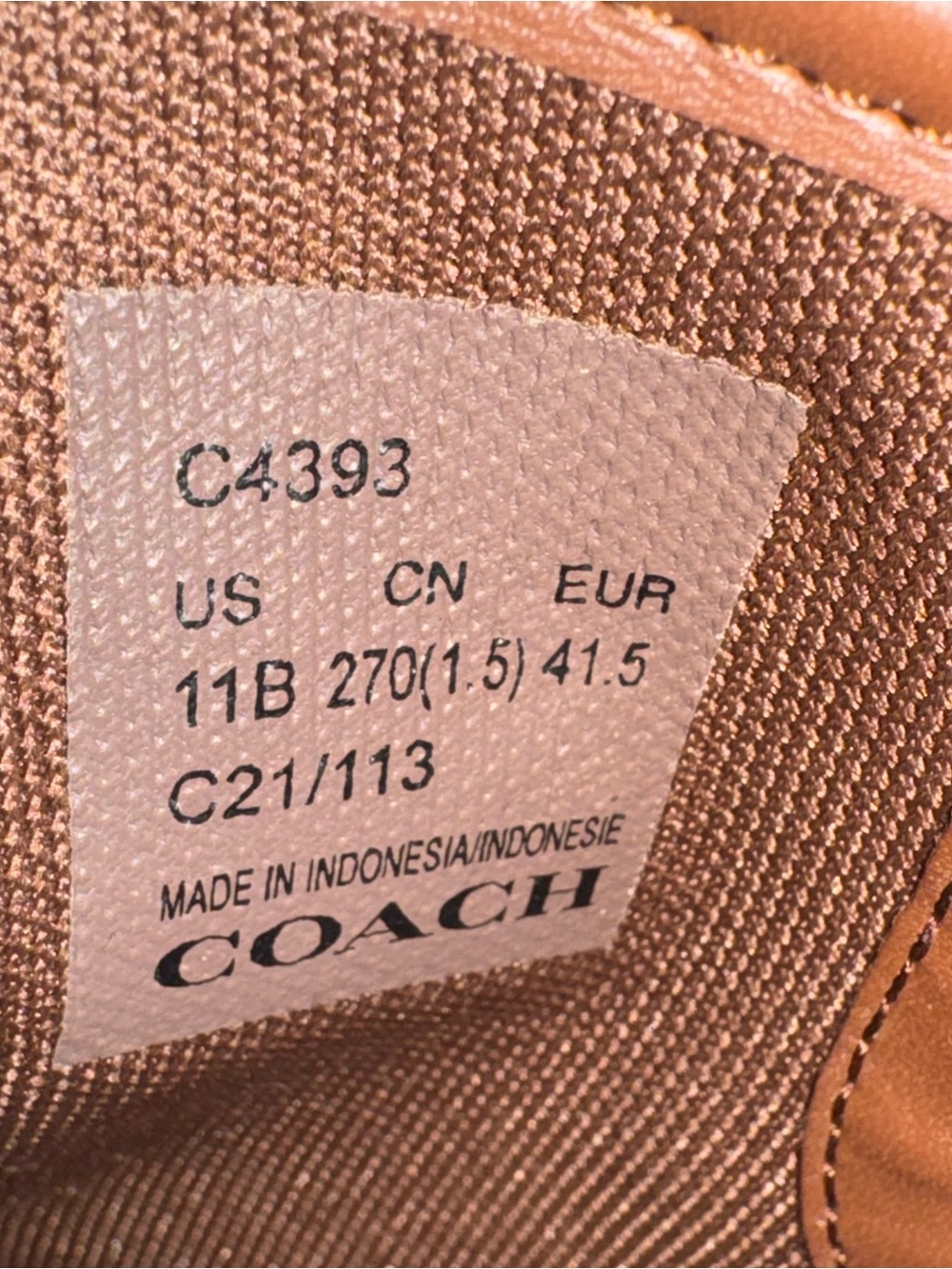 ‼️SOLD‼️Coach Women’s Tan Brown Monogram Slip-On Sneakers Logo Jacquard Canvas - Picture 13 of 13